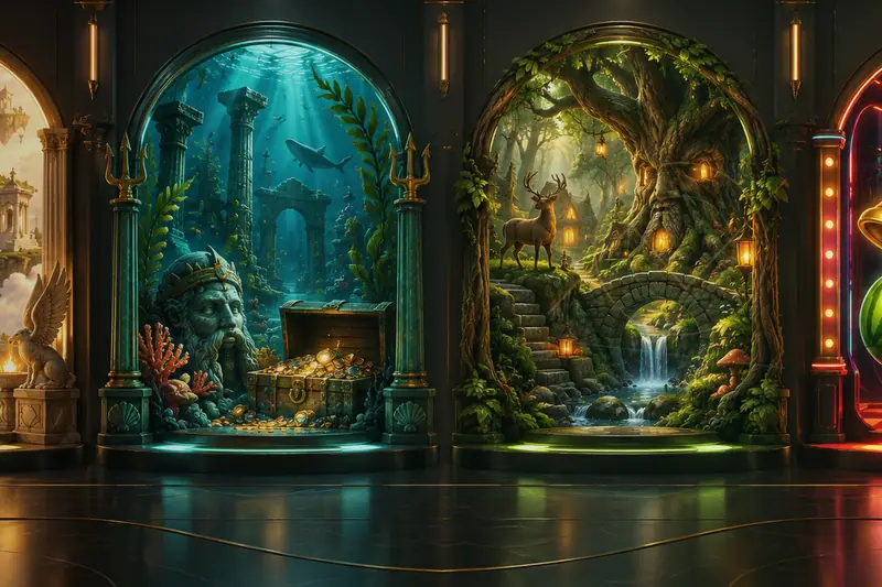 Original fishing lake artwork for Big Bass Bonanza