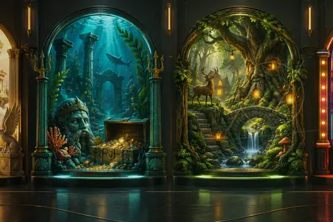 Original deep-sea catch artwork for Big Bass Splash